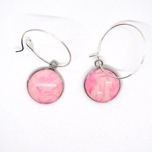 Pink Drop Earrings